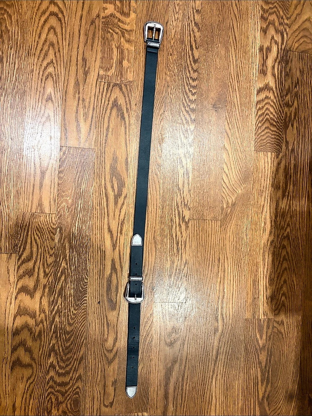 Zara Black Leather-Style Belt